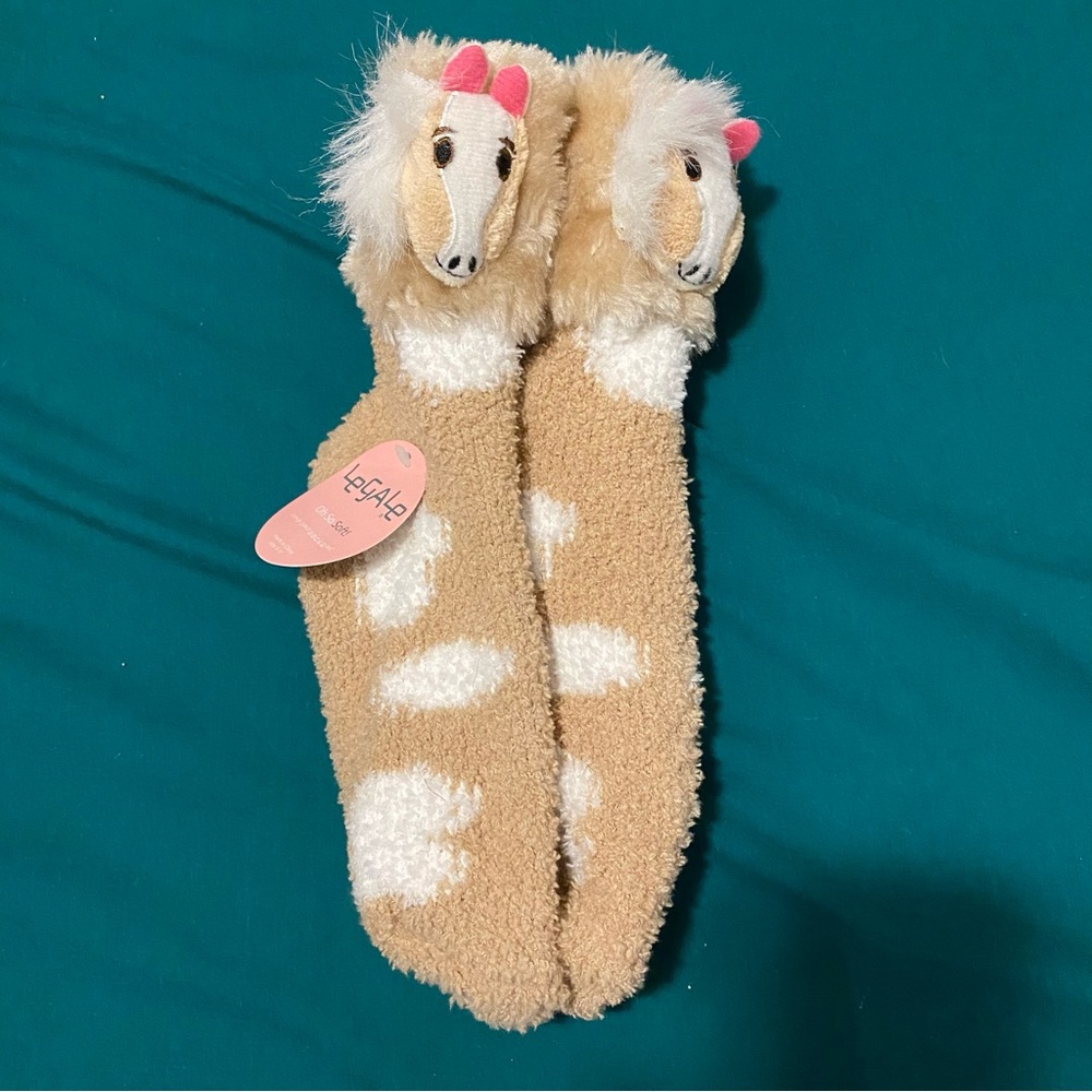 Fuzzy Pony Socks